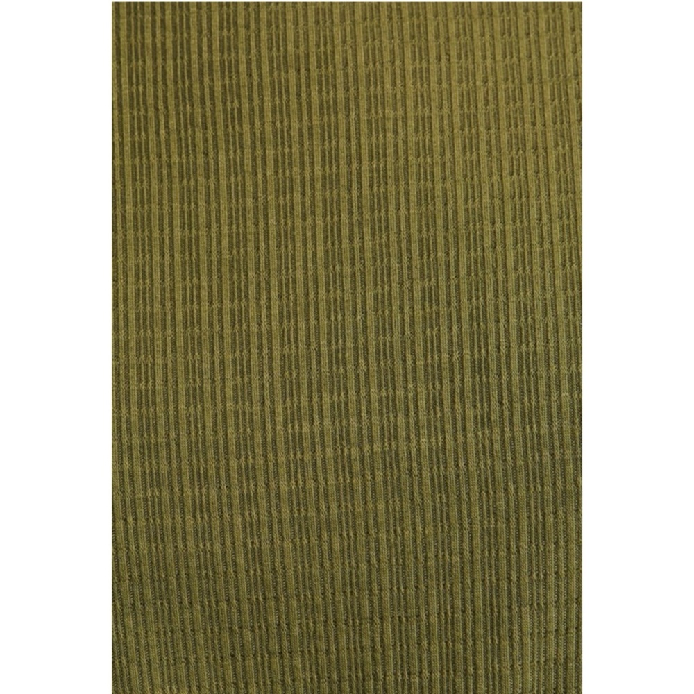 Tie-Waist Olive Maxi Dress with Short Sleeves - Picture 6 of 6